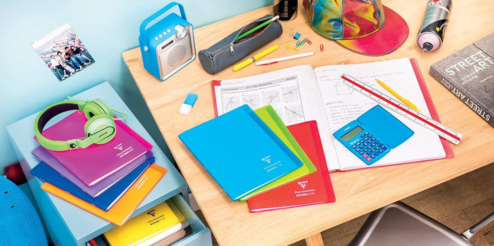 Clairefontaine 981404C - Packung mit 10 Heften Koverbook DIN A4+, 24x32cm, 48 Blatt Französische Lin