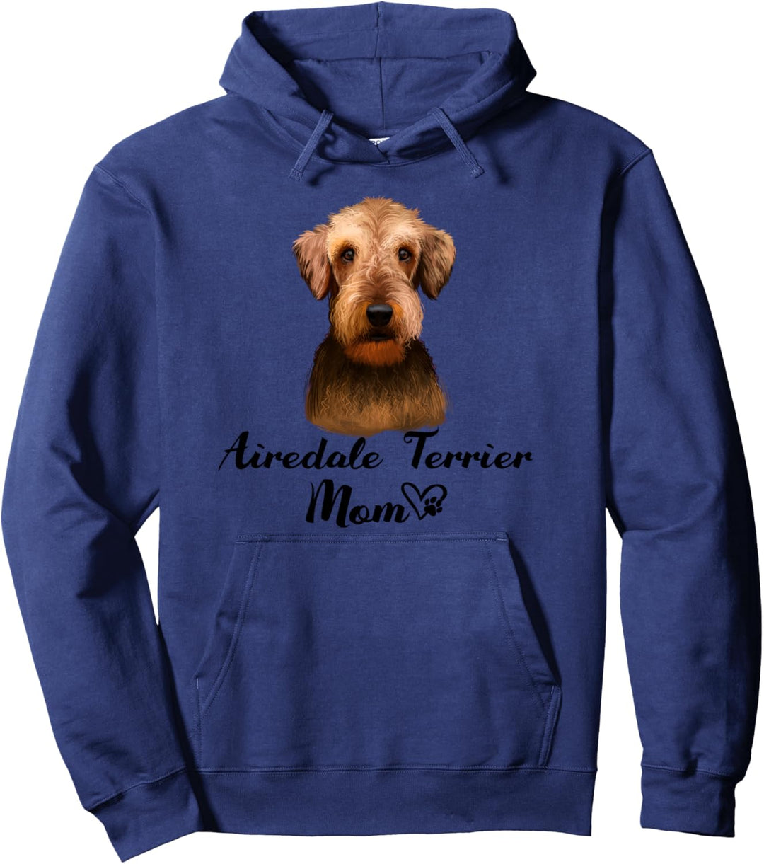 Airedale Terrier Mom Hundemama Airedale Terrier Hund Mama Pullover Hoodie