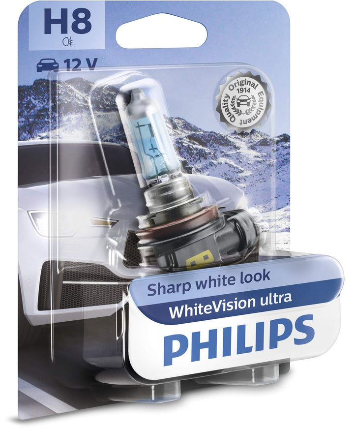 Philips WhiteVision ultra H8 Scheinwerferlampe, Einzelblister 12360WVUB1 Single blister H8, Single b