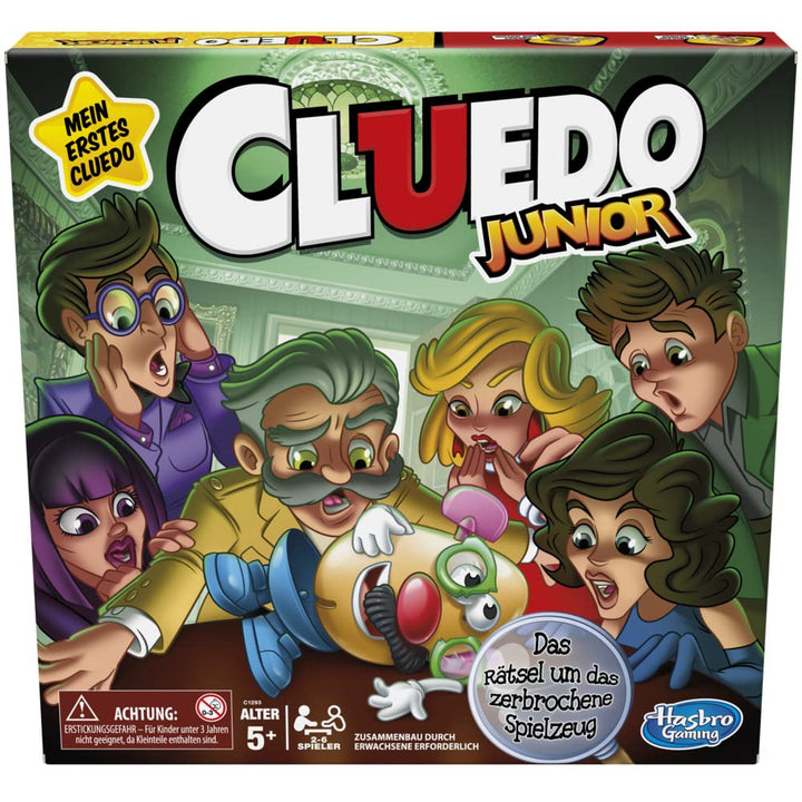Hasbro Gaming Cluedo Junior Brettspiel für Kinder ab 5 Jahren, Das Rätsel um das zerbrochene Spielze