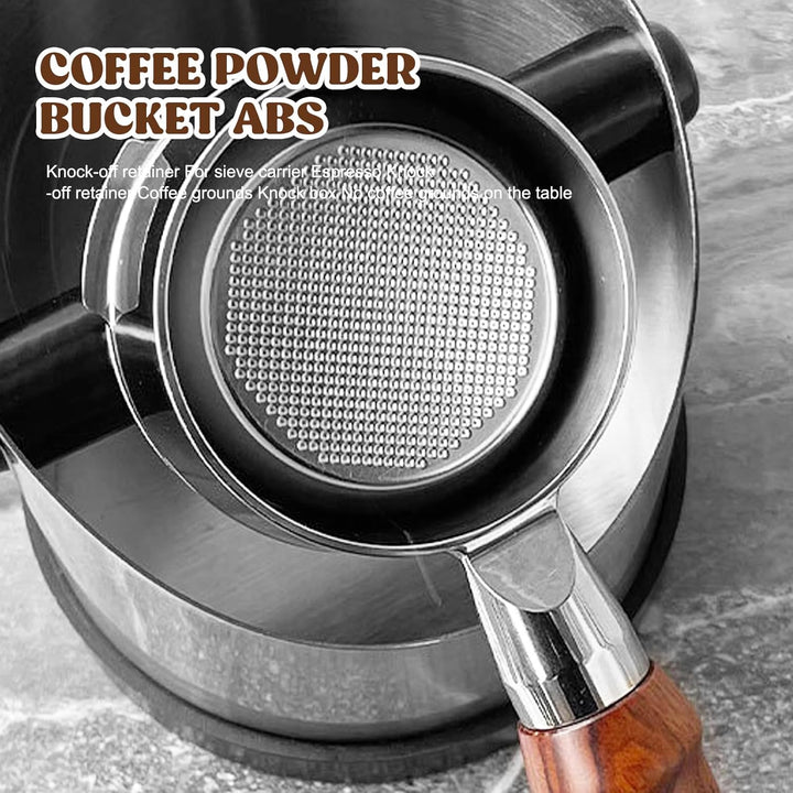 Abklopfbehälter für Siebträger, Kaffeesatz Abschlagbehälter, Kaffeesatzbehälter, 700 ml Knock Box, E