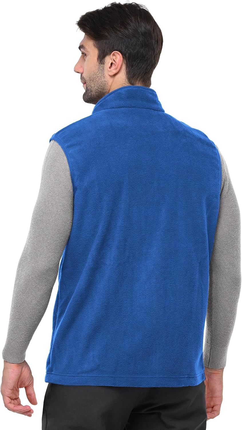 Outdoor Ventures Fleece Weste Herren Leicht Ärmellose Fleeceweste Jacke Winddicht Warm Gefütterte Wi