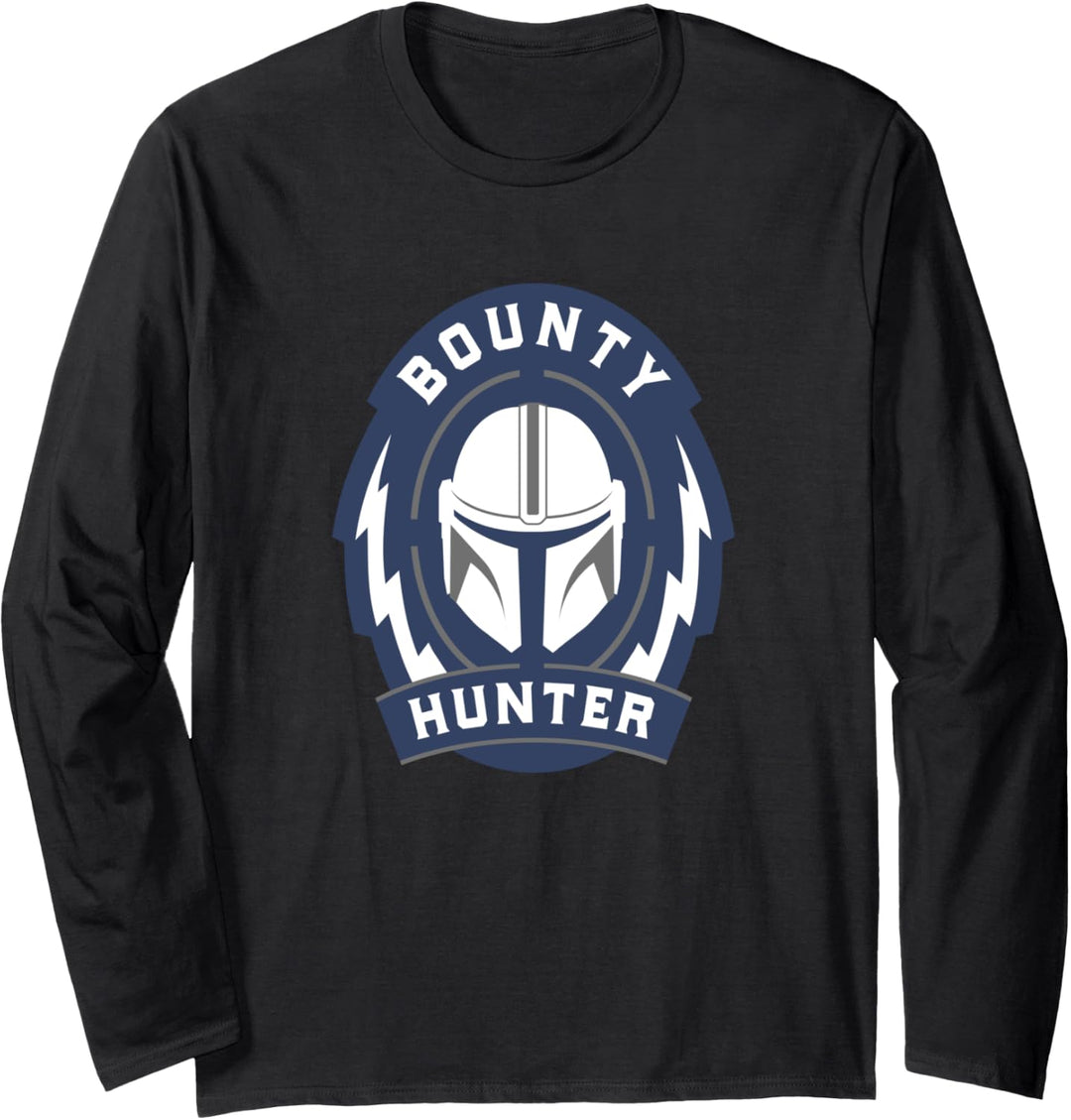 Star Wars The Mandalorian Bounty Hunter Badge Langarmshirt
