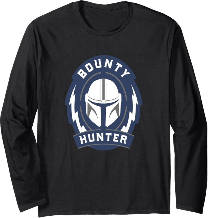 Star Wars The Mandalorian Bounty Hunter Badge Langarmshirt