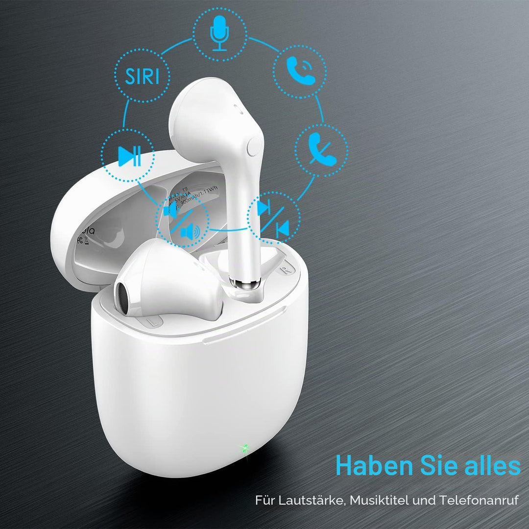 yobola Bluetooth Kopfhörer In Ear, Kopfhörer Kabellos Bluetooth 5.1 HiFi Stereoklang, IPX5 Wasserdic