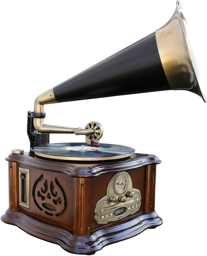 Soundmaster NR917 Grammophon Plattenspieler Radio CD-MP3 USB SD Bluetooth Kassette Encoding Digitali