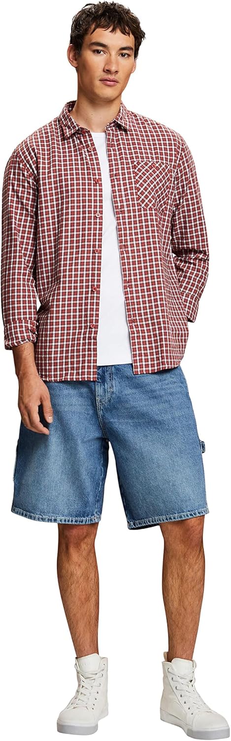 ESPRIT Herren Hemd XXL 805/Terracotta, XXL 805/Terracotta