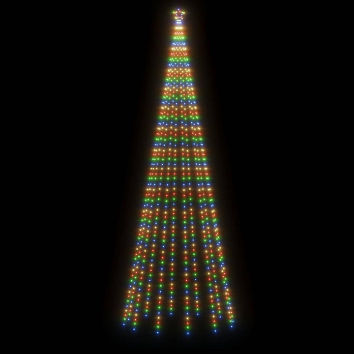 vidaXL Weihnachtsbaum mit Erdnägeln Lichterbaum Weihnachtsdeko Stern Beleuchtung Aussen Beleuchtet L