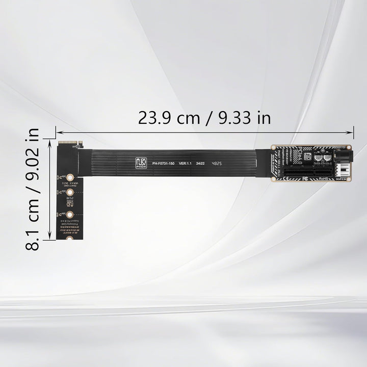 GINTOOYUN M.2 NVME zu PCIE X4 Grafikkarte Erweiterungskarte Mainboard M.2-M Schlüssel NVME Steckplat
