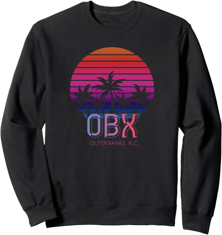 80er Jahre 90er Jahre Retro North Carolina Beach Vacation Sweatshirt