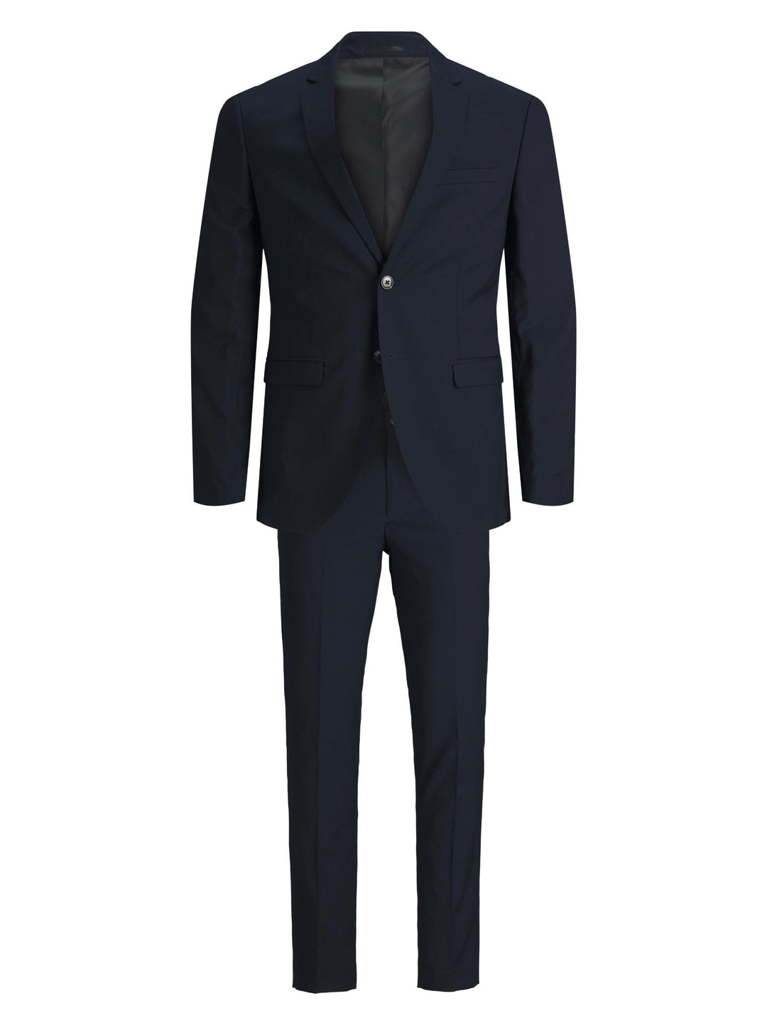 JACK & JONES Male Einreihiger Blazer und Hose Plus Size Slim Fit Anzug 64 Dark Navy, 64 Dark Navy