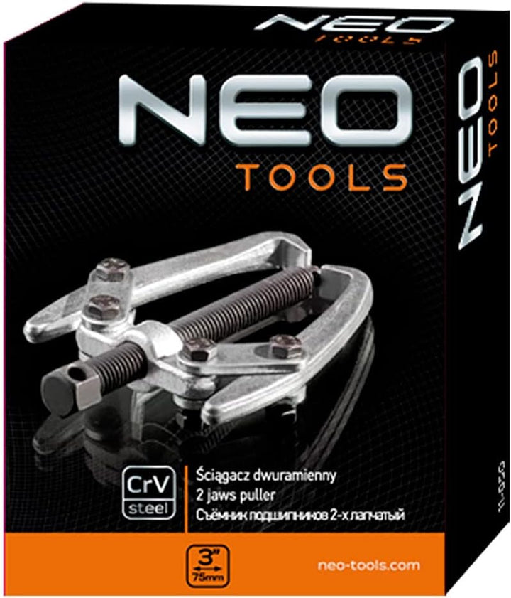 NEO TOOLS 3-Arm Dreiarmiger Abzieher 1" 25 mm Lagerabzieher CRV-Stahl Profi | die Arme beiderseitig