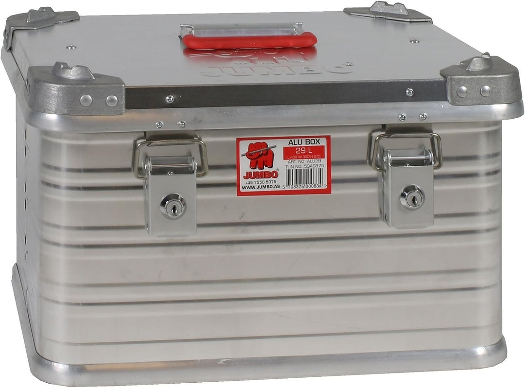 JUMBO Aluminium-Box Aluminiumkoffer Kiste Aufbewahrungsbox extrem robust (29 liter), 29 Liter