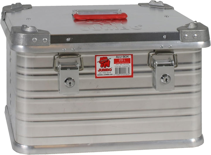 JUMBO Aluminium-Box Aluminiumkoffer Kiste Aufbewahrungsbox extrem robust (29 liter), 29 Liter