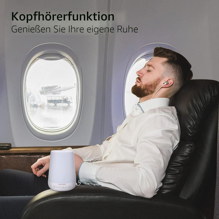 Momcozy DB03 White Noise Machine Baby, Mit 34 Geräuschen Therapy, Nachtlicht, 7 Farben APP-Steuerung