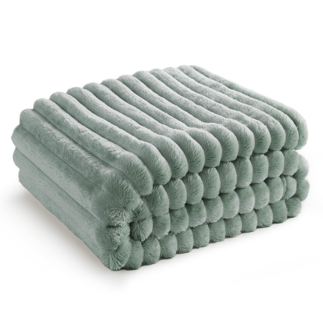BEDSURE Kuscheldecke Flauschig - Wolldecke & Fleecedecke, Sofadecke, Weiche Warme Grobe Korddecke fü
