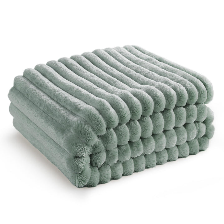 BEDSURE Kuscheldecke Flauschig - Wolldecke & Fleecedecke, Sofadecke, Weiche Warme Grobe Korddecke fü