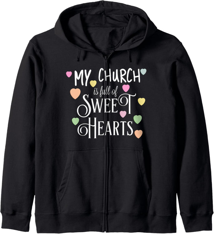 Valentines Church Full of Sweethearts Kapuzenjacke