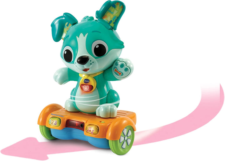 Vtech Baby Fang-Mich-Hündchen – Motorisiertes Hoverboard-Hündchen animiert zur Bewegung – Mit wackel