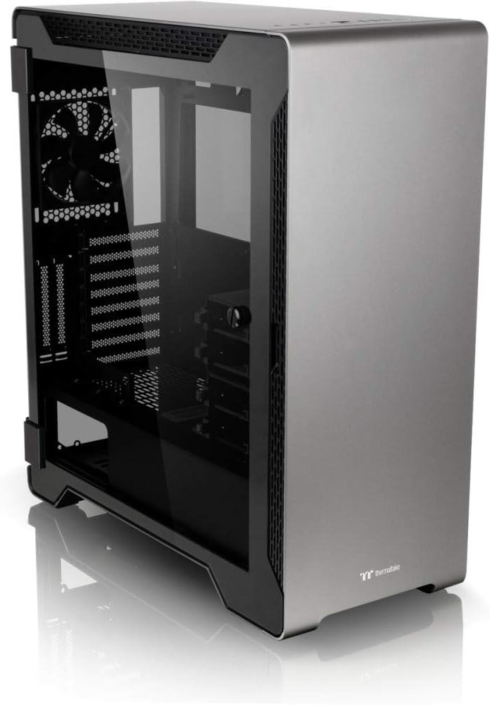 Thermaltake A500 TG (Tempered Glass) Space Gray PC-Gehäuse, schwarz