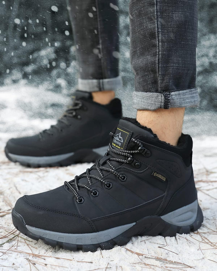 ARRIGO BELLO Winterschuhe Herren Winterstiefel Wanderstiefel Trekking Stiefel Gefüttert Warm Rutschf
