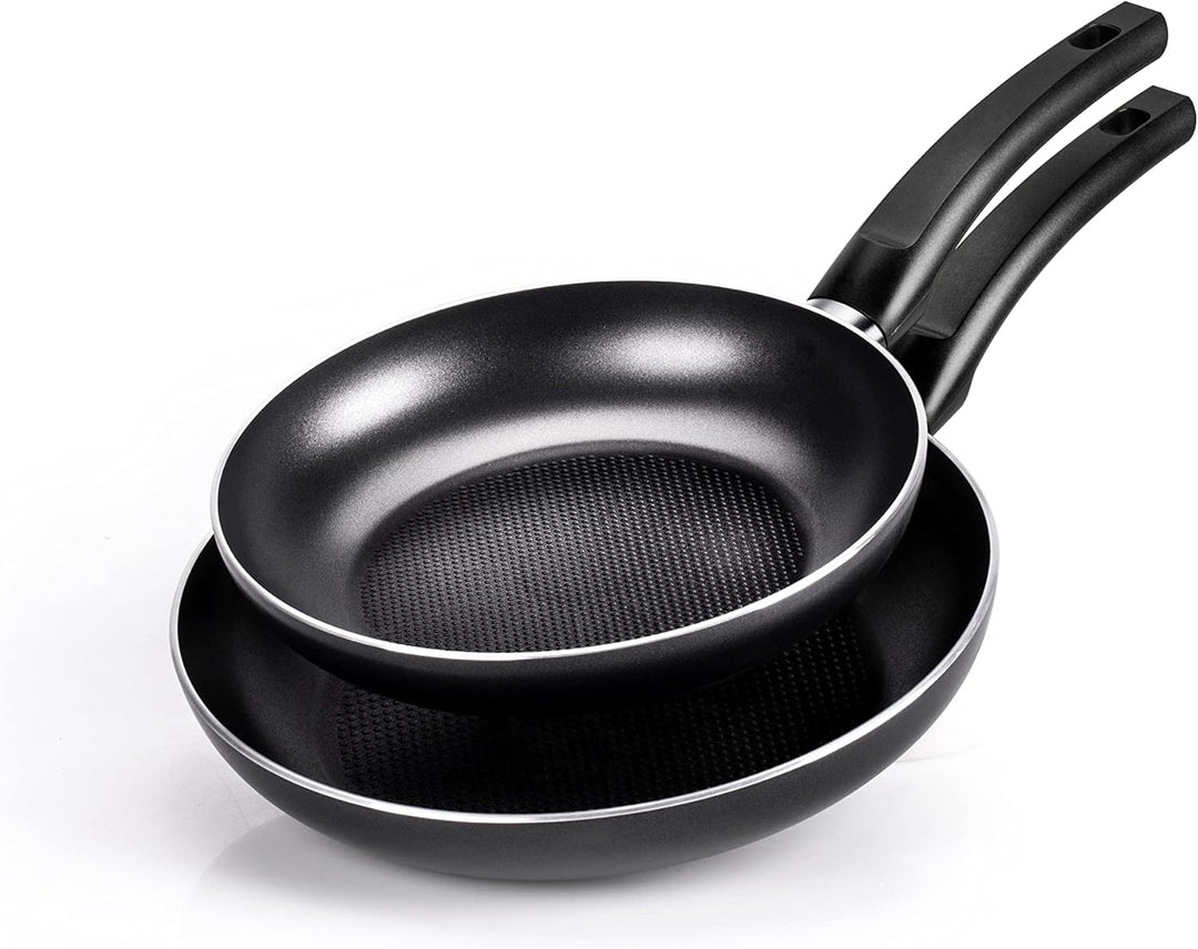 Moneta Gea Pfannen-Set, 24 – 28 cm, aus 100% recyceltem Aluminium, für jede Kochplatte, inklusive In