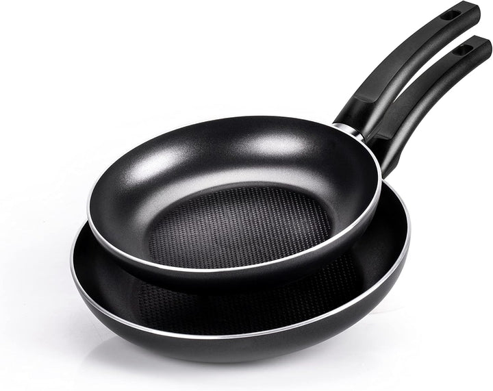 Moneta Gea Pfannen-Set, 24 – 28 cm, aus 100% recyceltem Aluminium, für jede Kochplatte, inklusive In