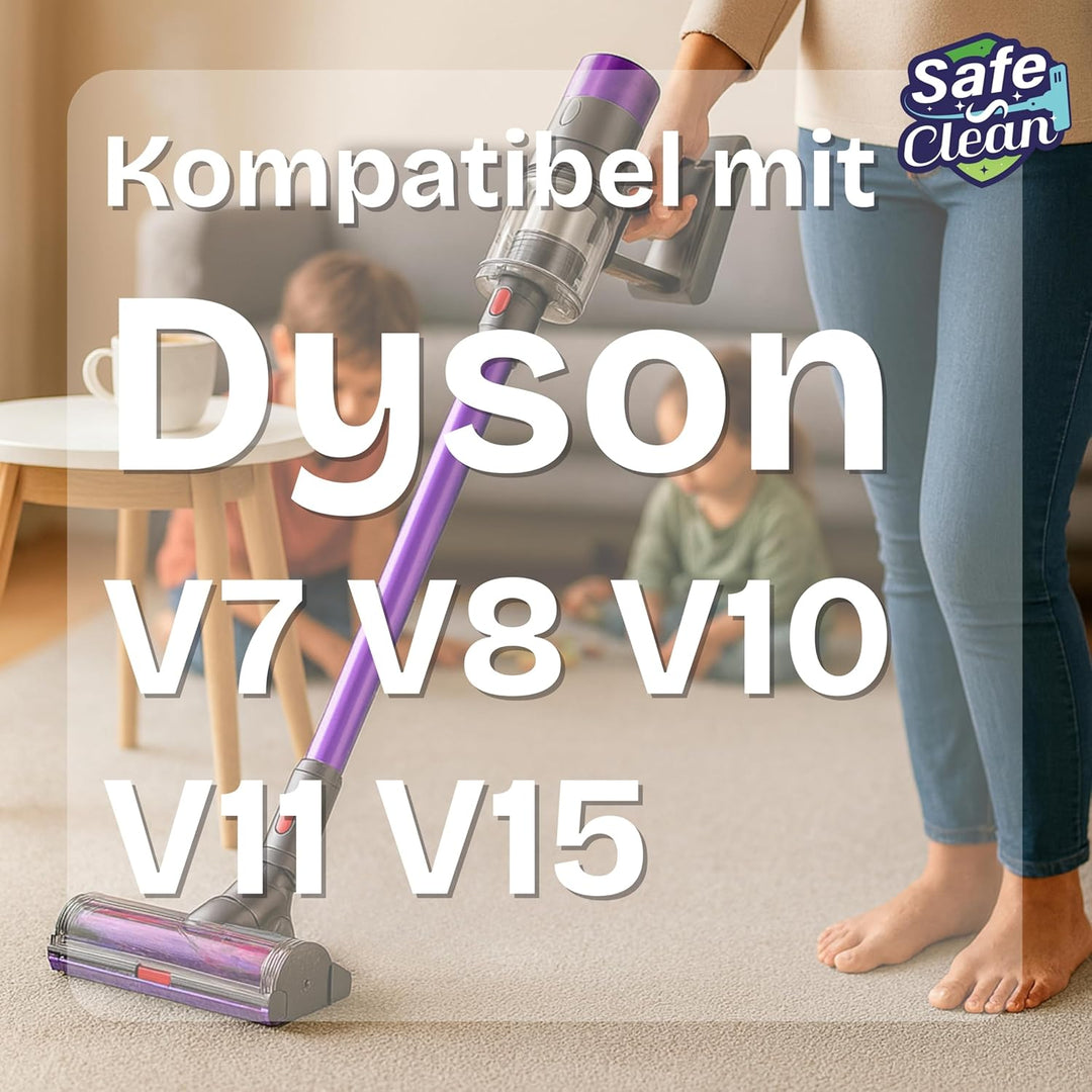 SAFE 'N CLEAN Staubsaugerrohr kompatibel mit Dyson V7 V8 V10 V11 V15 – Ersatz Teleskoprohr Verlänger