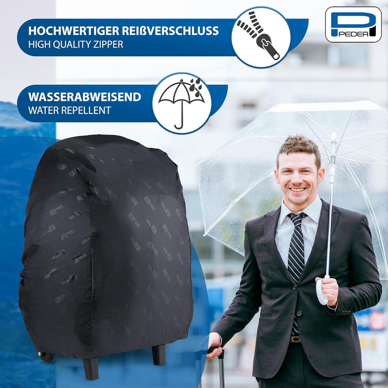 Pedea Business Rucksack-Trolley Premium Laptop-Rucksack bis 17,3 Zoll (43,9 cm) mit Übernachtungsfac