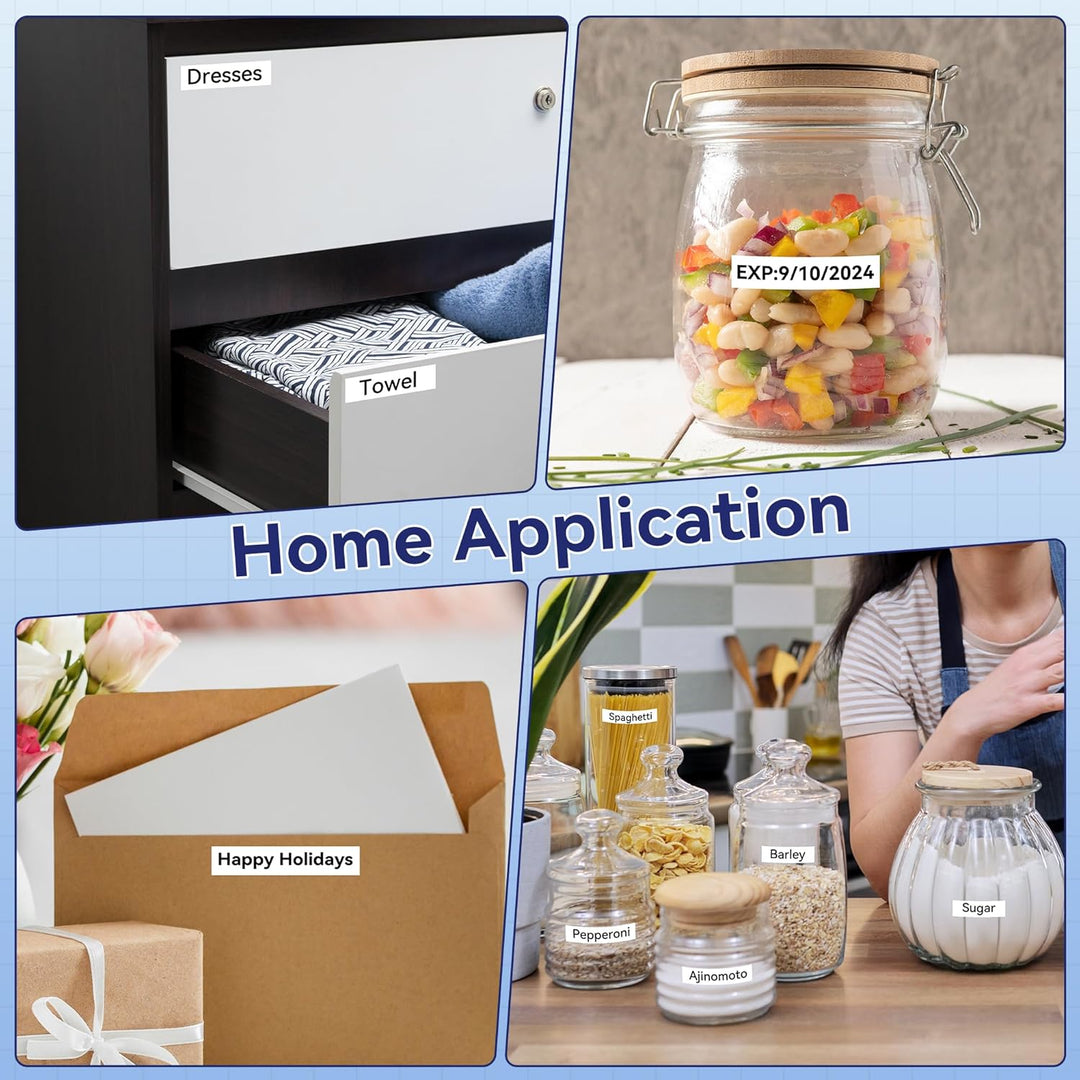 MarkField kompatible Etikettenband als Ersatz für D1 45013 S0720530 Schriftband 12mm für Label Manag