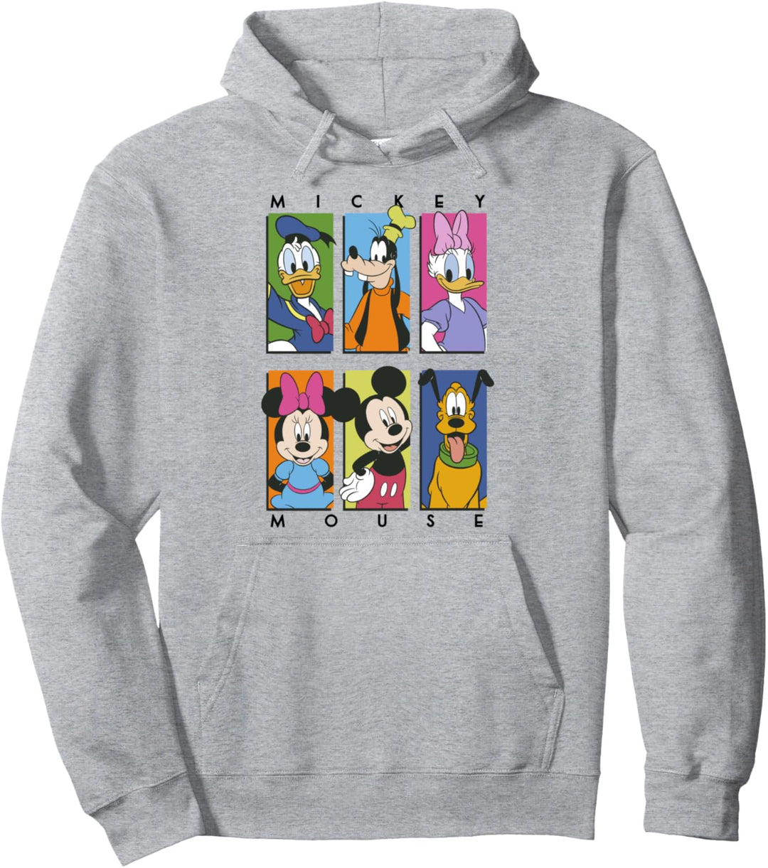 Disney Mickey & Friends Character Panel Red Pullover Hoodie