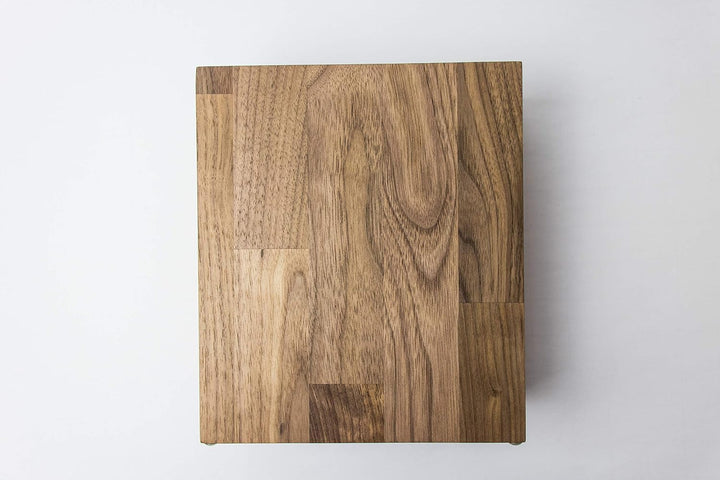 Messerblock BLOQ 701 unbestückt | Magnetblock Holz für 8 Messer | Nussbaum Messerleiste | Magnetleis