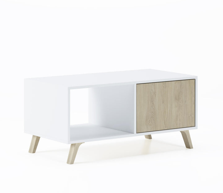 Skraut Home – Couchtisch – 45 x 92 x 50 cm – niedriger Tisch ideal für Wohnzimmer oder Esszimmer – W