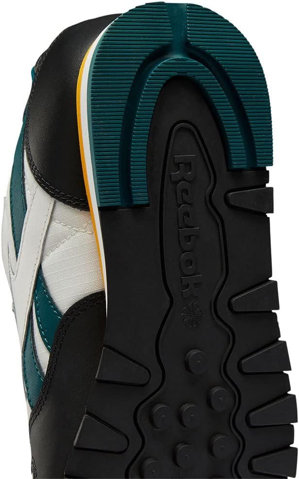 Reebok Classic Leather, Weiss 40 EU Beigegelbgruenschwarz, 40 EU Beigegelbgruenschwarz