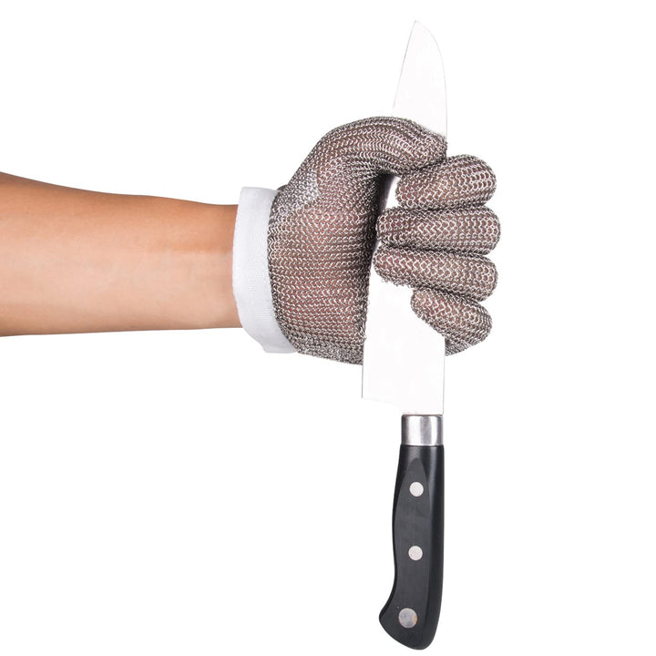 ThreeH Schnittfeste Handschuhe aus Edelstahl 304L Drahtgewebe für Schneiden schneiden hacken Fleisch