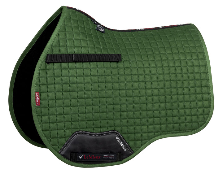 Le Mieux Prosport GP Jumping Square Standard Strap Numnah S/M Hunter Green, S/M Hunter Green