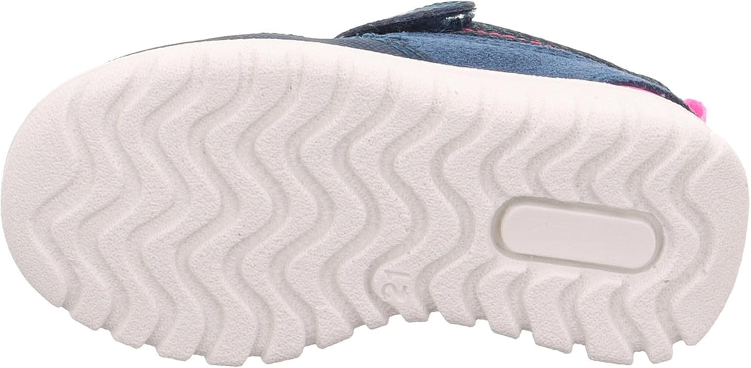 Superfit Mädchen Sport7 MiniSneaker 20 EU Weit Blau Pink 8020, 20 EU Weit Blau Pink 8020