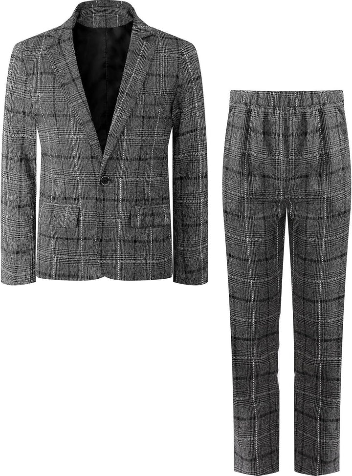 mintgreen Jungen Anzug Blazer 2PCS Gentleman Tuexdo Sätze Blazer + Hose + Fliege 5-12 Jahre 6-7 Jahr