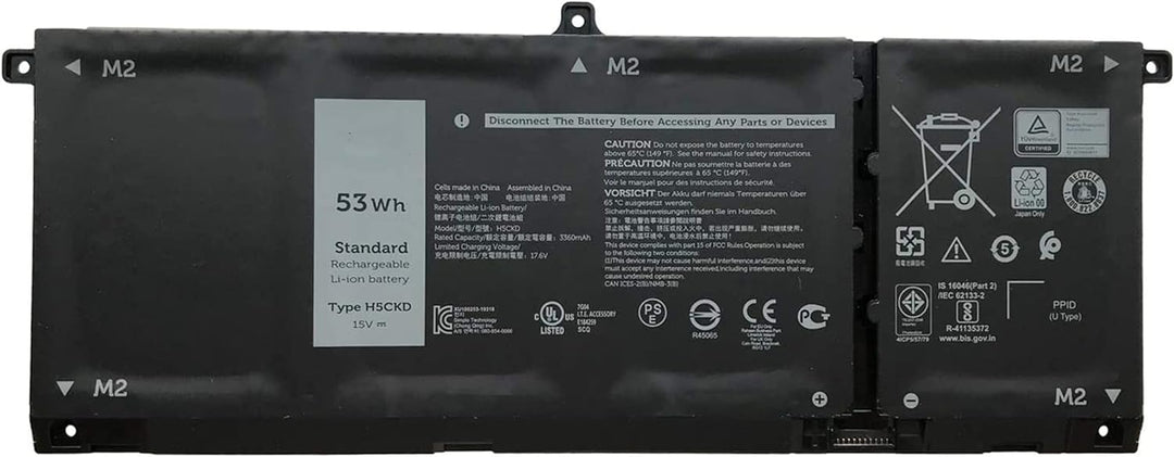 AKKEE 53Wh H5CKD Akku für Dell Inspiron 5300 5301 5401 5402 5408 5409 5501 5508 5509 Inspiron 5400 5
