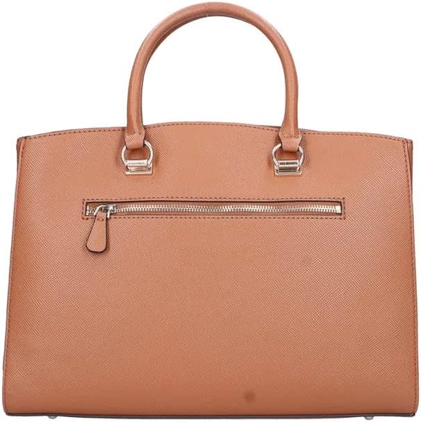 GUESS Borsa donna Alexie lrg girlfriend satchel 3 comparti light cognac BS22GU166 VG841607 37x29x10