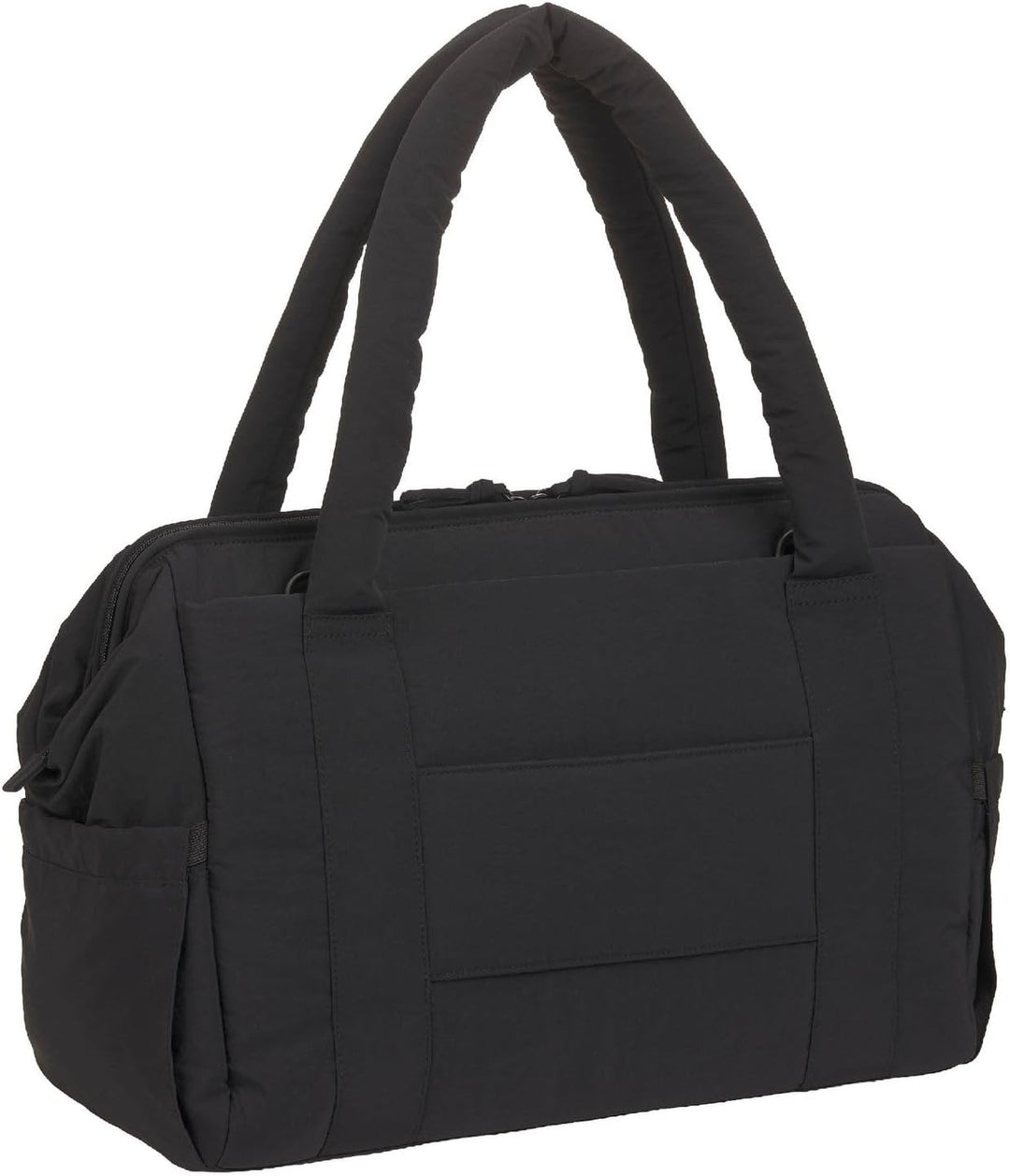 LÄSSIG Wickeltasche Schultertasche mit Laptopfach Yula Weekender Black schwarz