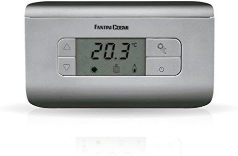 Fantini Cosmi CH116 Raumthermostat A Ladegerät, 3 Temperaturen, silber, Silber
