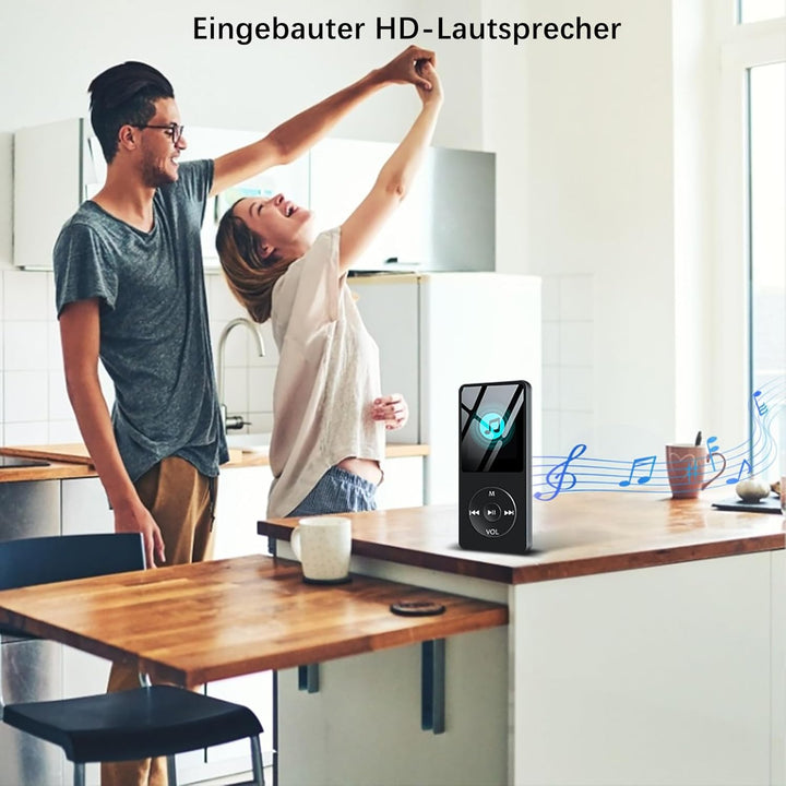 MP3 Player Bluetooth Sport, 32GB Tragbarer HiFi-Sound MP3/MP4 Musik-Player zum Laufen mit FM Radio,