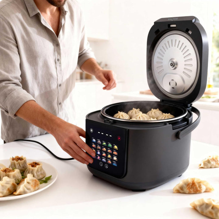 Salter 5-Liter Multikocher – 20 Voreinstellungen &amp; 12-Stunden-Warmhaltefunktion, LED-Touchscreen, PF