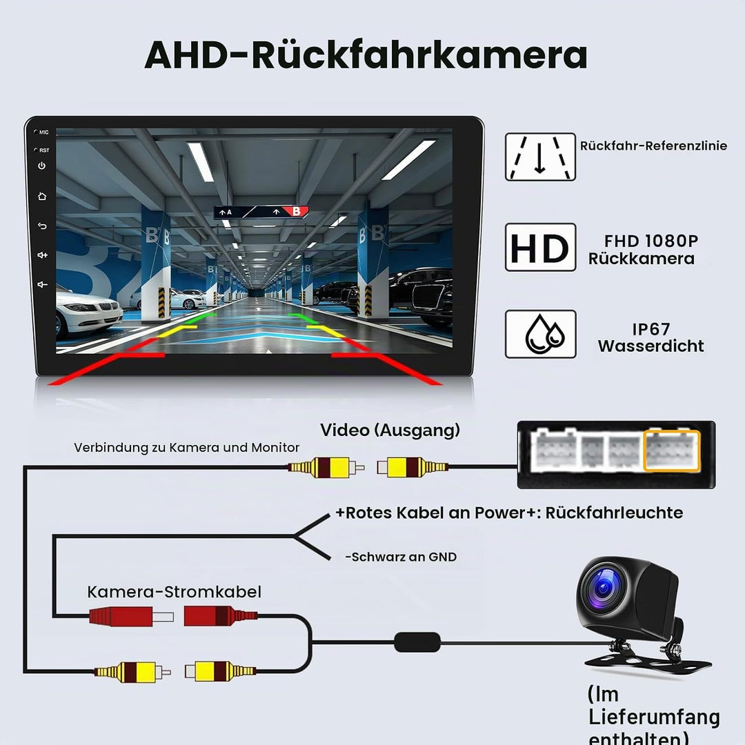Hikity [2+64GB] Android 15 Autoradio, für Toyota Avensis 2003-2009 Radio, Wireless CarPlay Android A