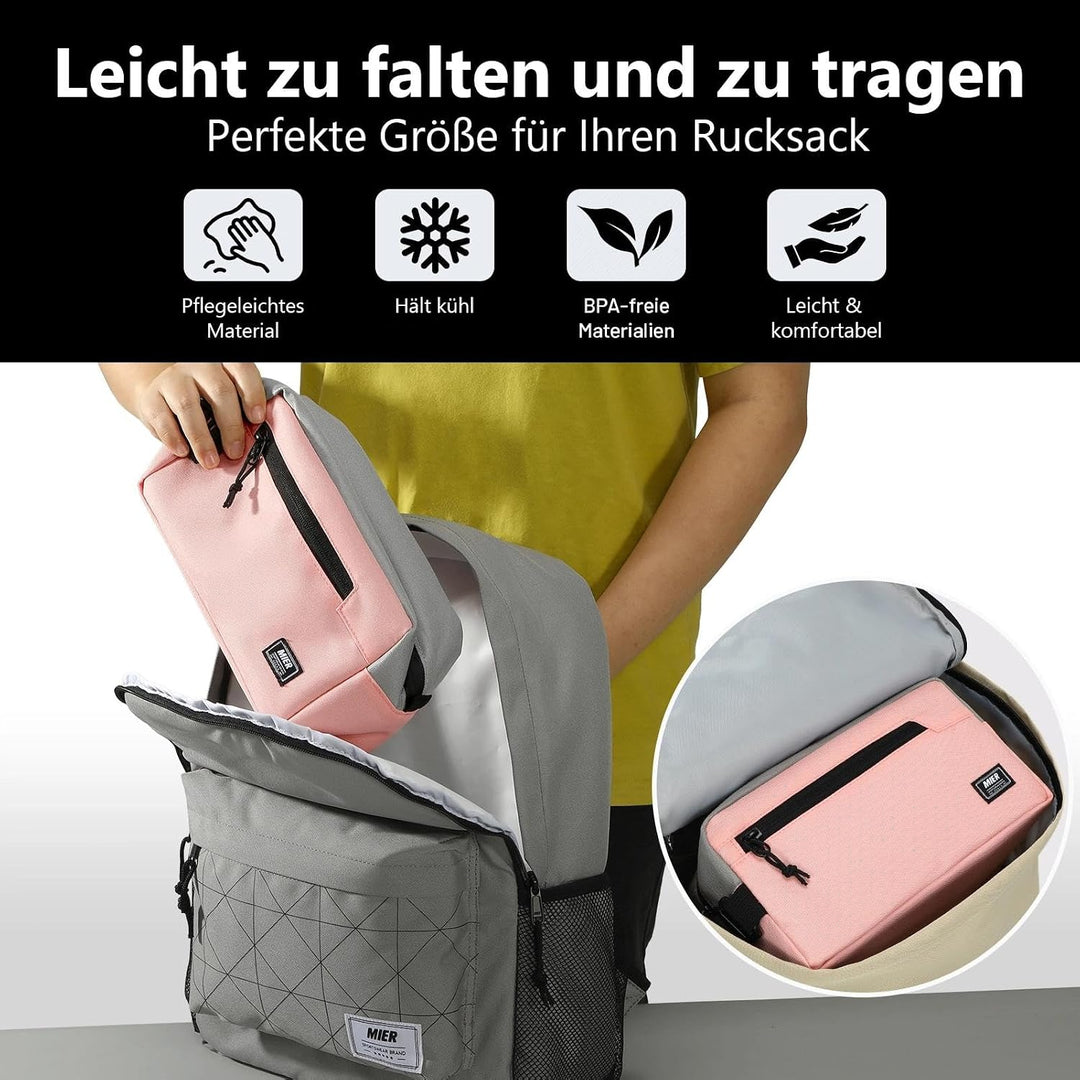 MIER Lunch Tasche Gefrierbare Kühltasche SnackboxKleine gefrierfähige Mini-Kühltasche mit Isolierung