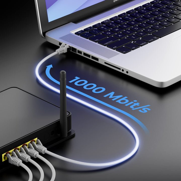 deleyCON 2m CAT6 Patchkabel RJ45 S/FTP PIMF, 10 Stück - Grau | CAT-6 Netzwerkkabel Ethernetkabel, LA