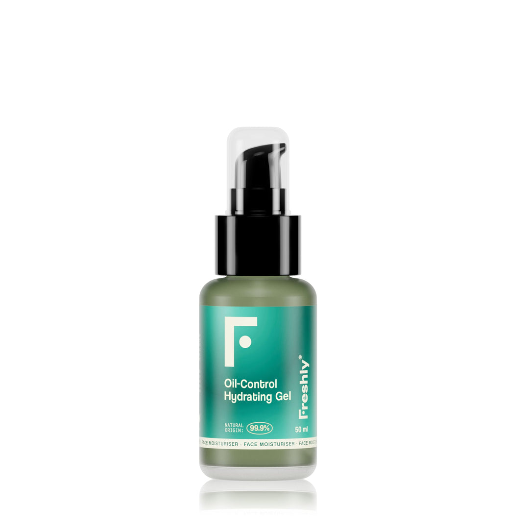 Freshly Feuchtigkeitsspendendes Gesichtswasser, 50 ml – Oil-Control Feuchtigkeitsgel – reduziert Gla