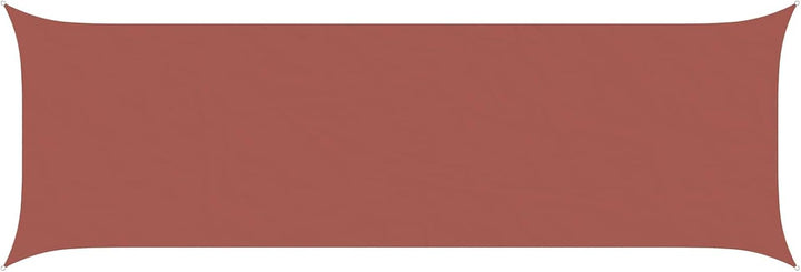 vidaXL Sonnensegel Terrakotta 6 x 2 m 100% Polyester Oxford, Outdoor Schatten, UV-beständig, rechtec