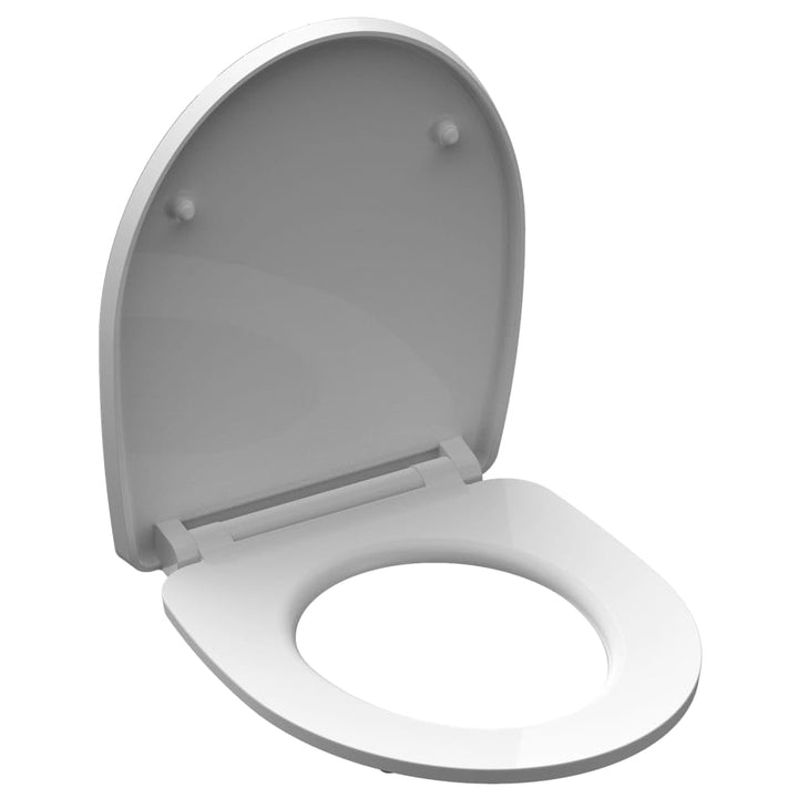 SCHÜTTE WC-Sitz Duroplast HG HAPPY ELEPHANT, Hochglänzender Toilettensitz mit Absenkautomatik, Schne
